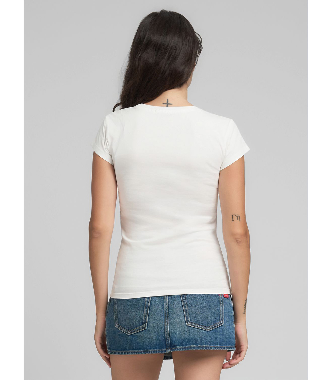 スリムフィット・クルーネックTシャツ 詳細画像 ホワイト 3